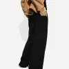 Pantaloni rustici din pânză dublă cu picioare largi Pantaloni rustici din pânză dublă cu picioare largi