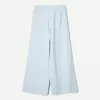Pantaloni rustici din pânză dublă cu picioare largi Pantaloni rustici din pânză dublă cu picioare largi