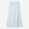 Pantaloni rustici din pânză dublă cu picioare largi Pantaloni rustici din pânză dublă cu picioare largi