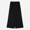 Pantaloni rustici din pânză dublă cu picioare largi Pantaloni rustici din pânză dublă cu picioare largi