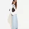 Pantaloni rustici din pânză dublă cu picioare largi Pantaloni rustici din pânză dublă cu picioare largi