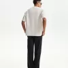 Pantaloni rustici largi din amestec de in Pantaloni rustici largi din amestec de in