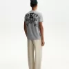 Pantaloni rustici largi din amestec de in Pantaloni rustici largi din amestec de in