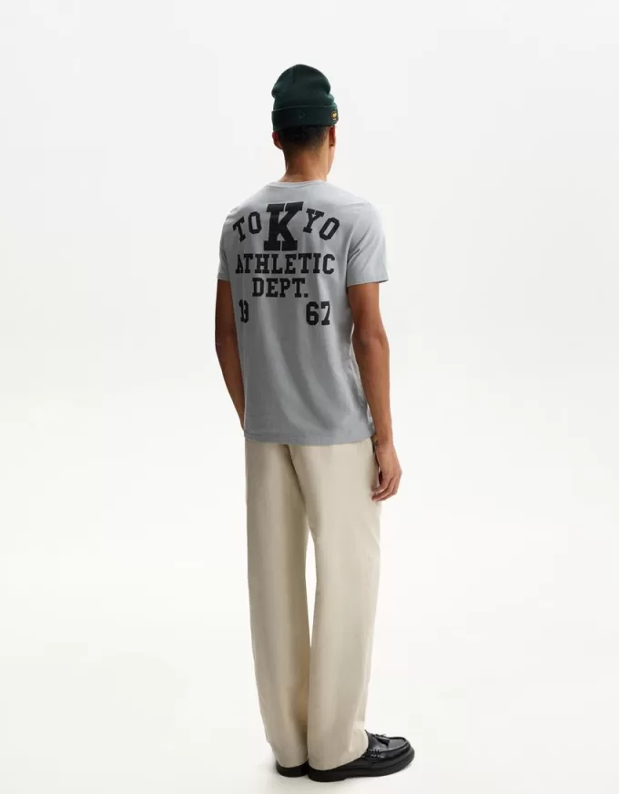 Pantaloni rustici largi din amestec de in Pantaloni rustici largi din amestec de in