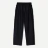 Pantaloni rustici largi din amestec de in Pantaloni rustici largi din amestec de in