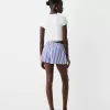 Pantaloni scurți cu detaliu elastic în talie Pantaloni scurți cu detaliu elastic în talie