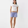 Pantaloni scurți cu detaliu elastic în talie Pantaloni scurți cu detaliu elastic în talie