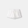Pantaloni scurți cu detaliu elastic în talie Pantaloni scurți cu detaliu elastic în talie