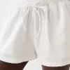 Pantaloni scurți cu detaliu elastic în talie Pantaloni scurți cu detaliu elastic în talie