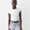Pantaloni scurți din denim cu strasuri Pantaloni scurți din denim cu strasuri
