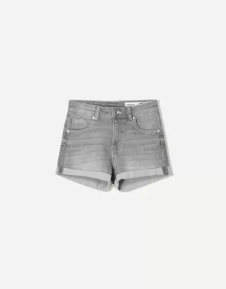 Pantaloni scurți din denim rulați