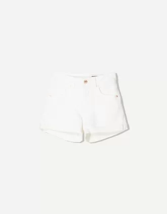 Pantaloni scurți din denim rulați