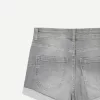 Pantaloni scurți din denim rulați Pantaloni scurți din denim rulați