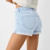 Pantaloni scurți din denim rulați Pantaloni scurți din denim rulați