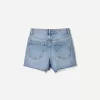 Pantaloni scurți din denim rupt Pantaloni scurți din denim rupt