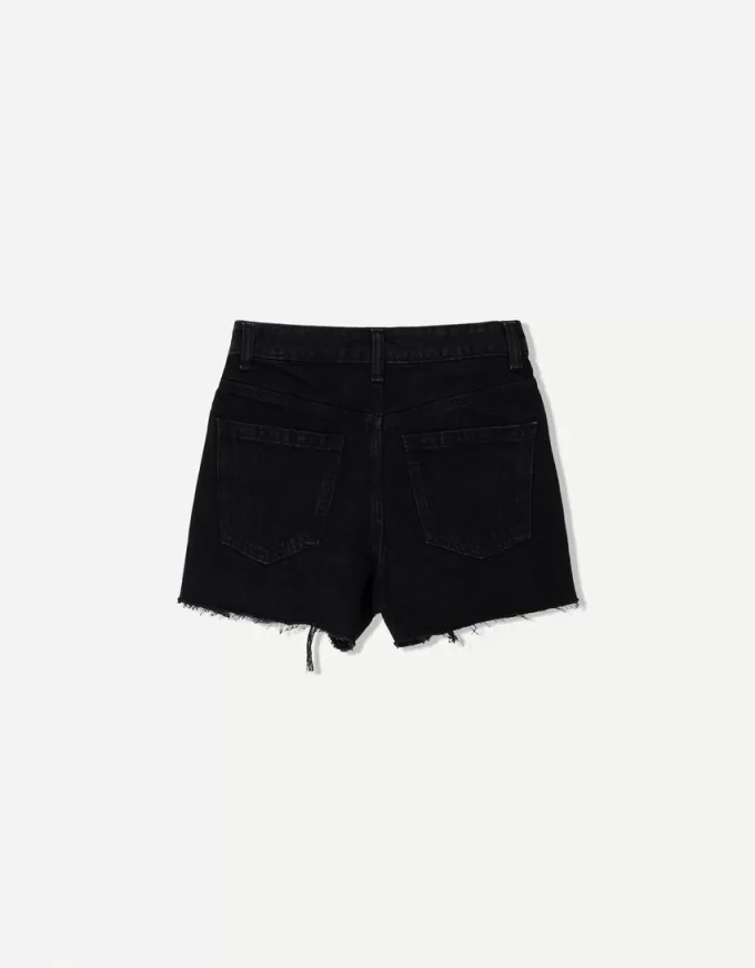 Pantaloni scurți din denim rupt Pantaloni scurți din denim rupt