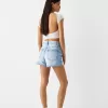 Pantaloni scurți din denim rupt Pantaloni scurți din denim rupt