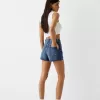 Pantaloni scurți din denim rupt Pantaloni scurți din denim rupt