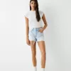 Pantaloni scurți din denim rupt Pantaloni scurți din denim rupt