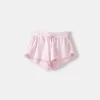 Pantaloni scurți din tricot waffle