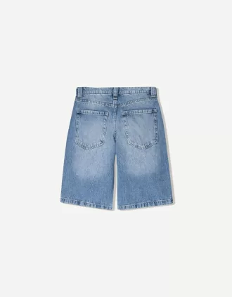 Pantaloni scurți largi din denim