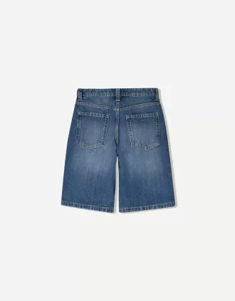 Pantaloni scurți largi din denim