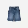 Pantaloni scurți largi din denim Pantaloni scurți largi din denim