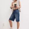 Pantaloni scurți largi din denim