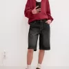 Pantaloni scurți largi din denim