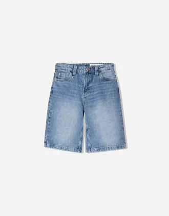 Pantaloni scurți largi din denim