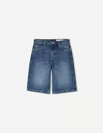 Pantaloni scurți largi din denim