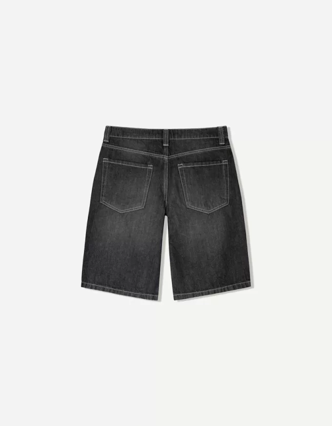 Pantaloni scurți largi din denim