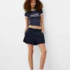 Pantaloni scurți retro cu dungi laterale