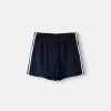 Pantaloni scurți retro cu dungi laterale