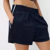Pantaloni scurți retro cu dungi laterale