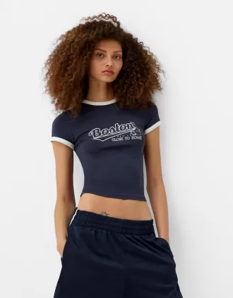 Pantaloni scurți retro cu dungi laterale