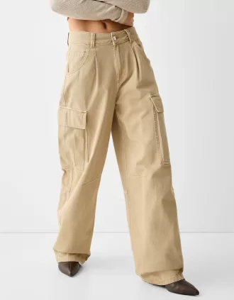 Pantaloni skater cargo din twill