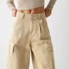 Pantaloni skater cargo din twill Pantaloni skater cargo din twill