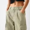 Pantaloni skater cargo din twill Pantaloni skater cargo din twill