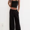 Pantaloni super largi de pluș Pantaloni super largi de pluș