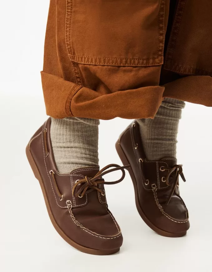 Pantofi de punte din PIELE Pantofi de punte din PIELE