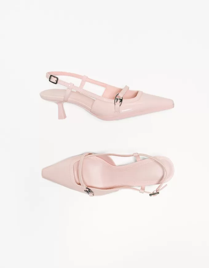 Pantofi kitten toc cu cataramă
