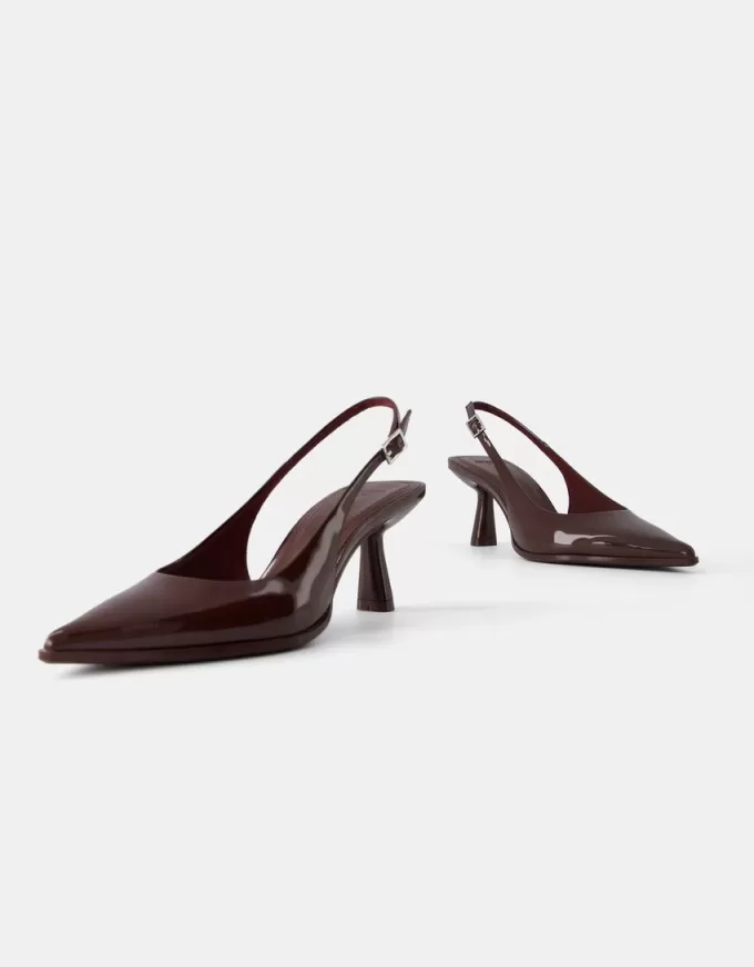 Pantofi kitten toc slingback Pantofi kitten toc slingback