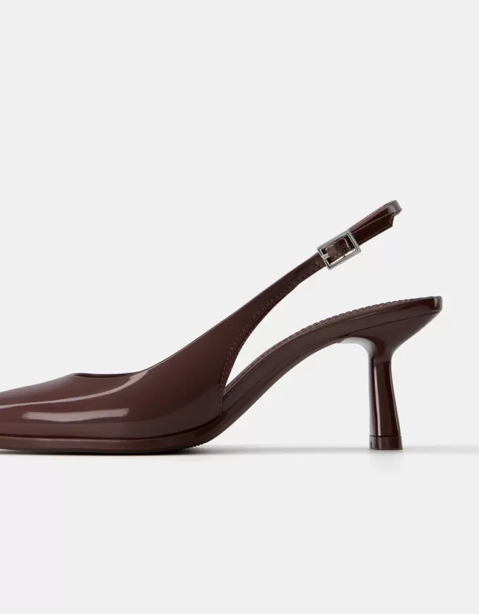 Pantofi kitten toc slingback Pantofi kitten toc slingback