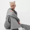 Pulover cu coaste la atingere moale cu gât înalt