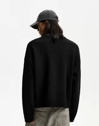 Pulover cu formă boxy din jacquard
