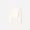 Pulover cu guler polo din tricot cablu Pulover cu guler polo din tricot cablu
