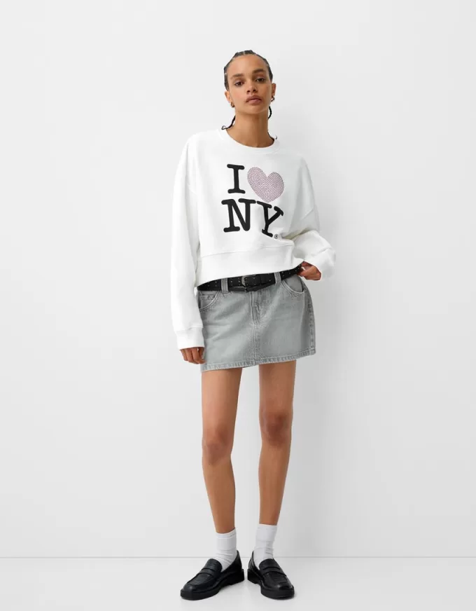 Pulover cu mânecă lungă I Love New York Pulover cu mânecă lungă I Love New York
