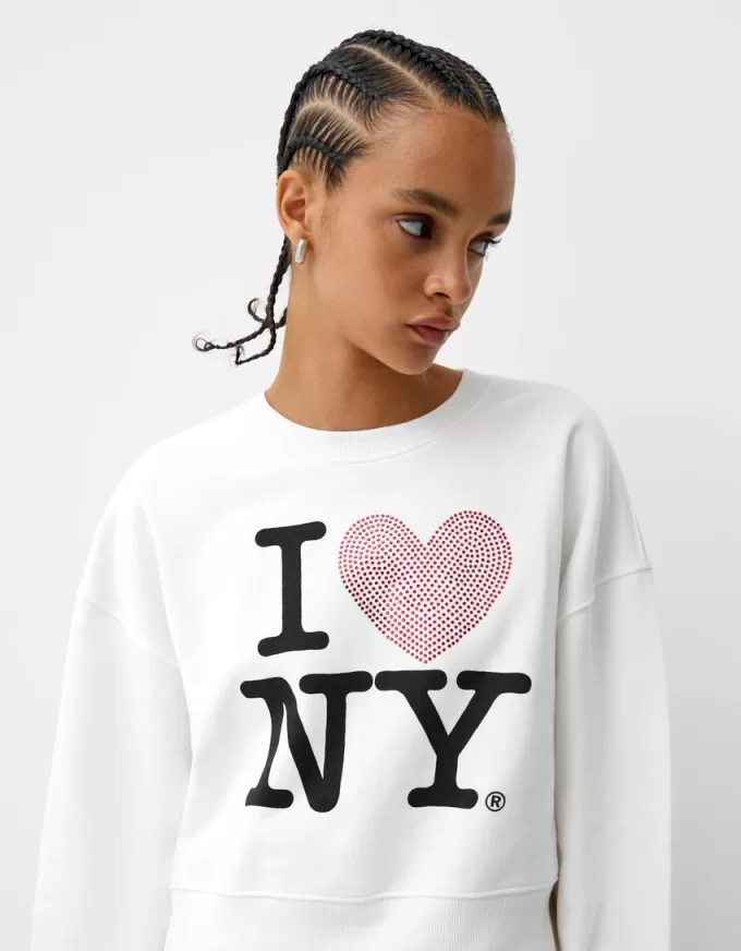 Pulover cu mânecă lungă I Love New York Pulover cu mânecă lungă I Love New York