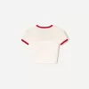 Pulover cu maneca scurta in contrast Pulover cu maneca scurta in contrast
